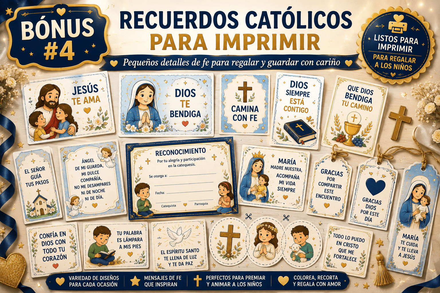 RECUERDOS CATÓLICOS PARA IMPRIMIR