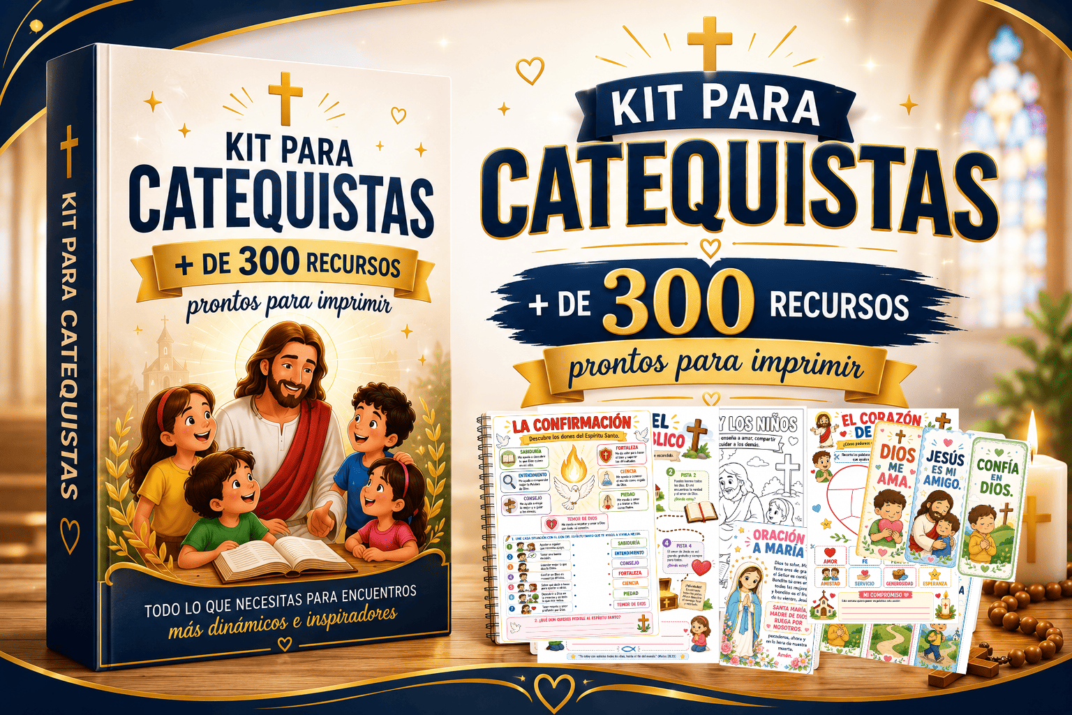 Mockup Kit Catequista: + de 300 recursos prontos para imprimir